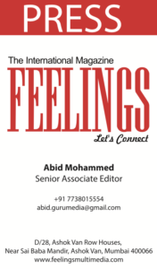 abid mohammed Feelings magazine Editor